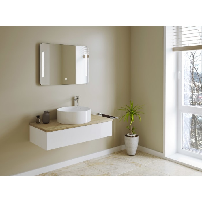 Kronenbach Cube Waschtischkonsole 101 cm mit 1 Auszug und TIP-ON