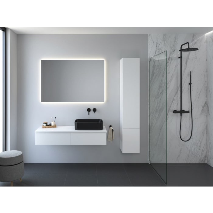 Kronenbach Cube Waschtischkonsole 121 cm mit 2 Auszügen und TIP-ON