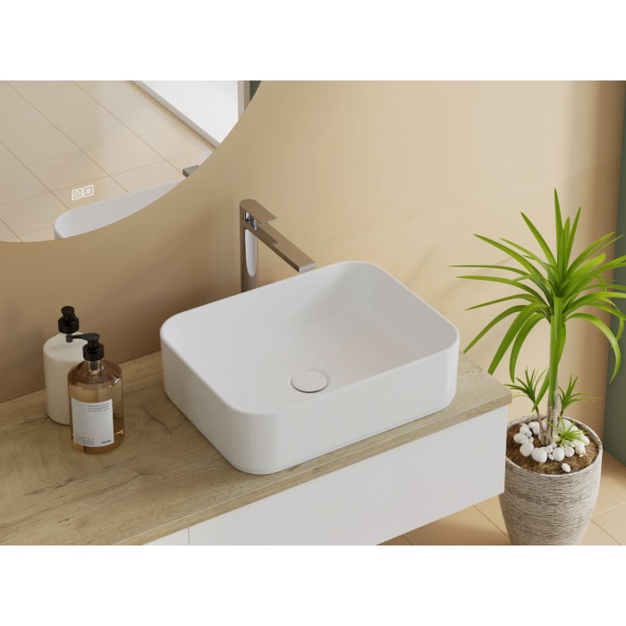 Kronenbach Cube Waschtischkonsole 141 cm mit 3 Auszügen und TIP-ON