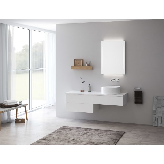 Kronenbach Cube Waschtischkonsole 141 cm mit 3 Auszügen und TIP-ON