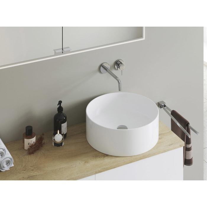 Kronenbach Cube Waschtischkonsole 181 cm für 2 Waschtische mit 5 Auszügen und TIP-ON