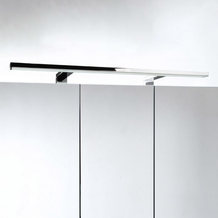 Kronenbach Plana 2.0 Spiegelschrank 120 cm mit 3 Türen und LED-Aufsatzleuchte