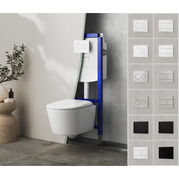 Kronenbach Plantec 3.0 R20 Betätigungsplatte WC mit 2-Mengen-Spülung