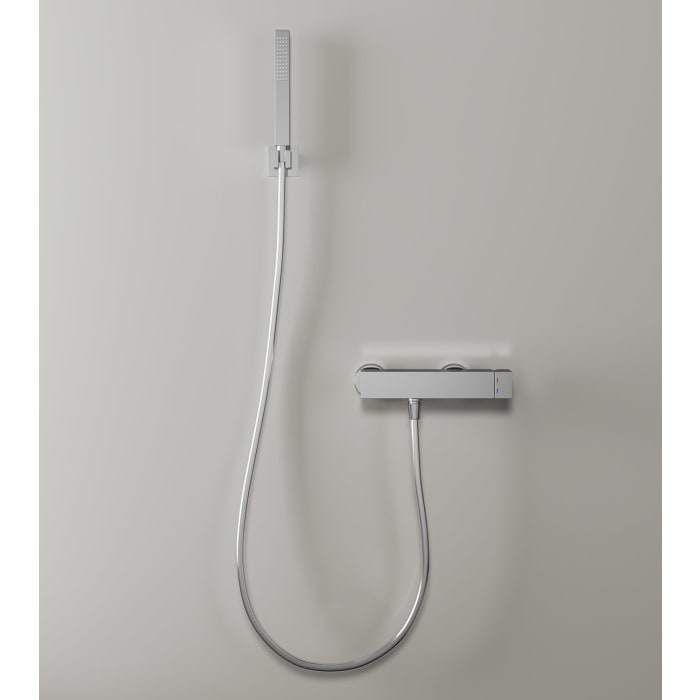 Kronenbach Brauseset 4 mit Stabhandbrause eckig und Brausehalter