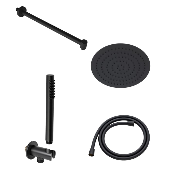 Kronenbach Duschset 5 mit Kopfbrause Ø 25 cm und Stabhandbrause rund