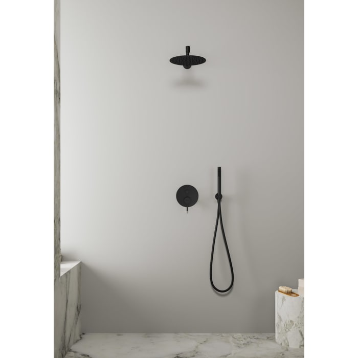 Kronenbach Duschset 5 mit Kopfbrause Ø 25 cm und Stabhandbrause rund