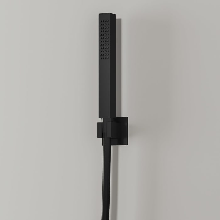 Kronenbach Wannenset 4 mit Stabhandbrause eckig und Brausehalter