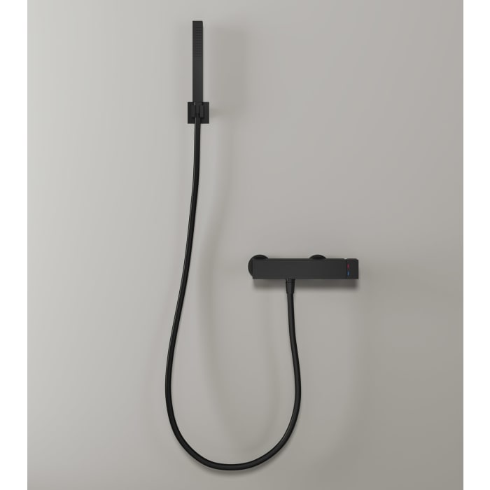 Kronenbach Wannenset 4 mit Stabhandbrause eckig und Brausehalter