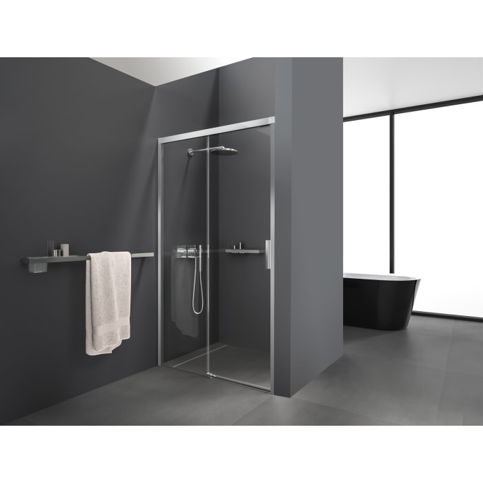 Kronenbach Slide Schiebetür 2-teilig für Nische, 120 x 200 cm, Anschlag links