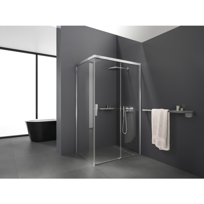 Kronenbach Slide Schiebetür 2-teilig für Trennwand, 100 x 200 cm, Anschlag rechts