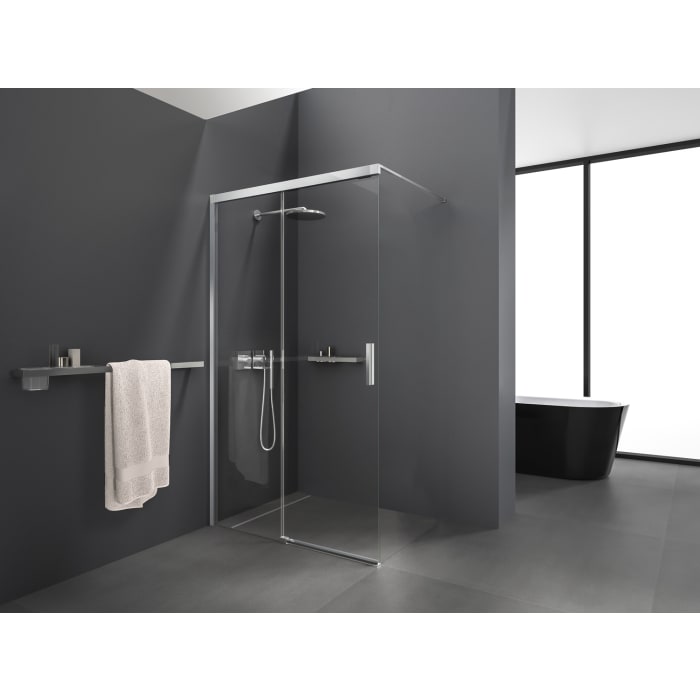 Kronenbach Slide Walk-In Schiebetür 2-teilig, 100 x 200 cm, Anschlag links