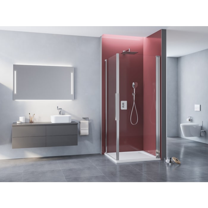 Kronenbach Tube Eckdusche Pendeltür 1-teilig, Sondermaß, Schenkel rechts