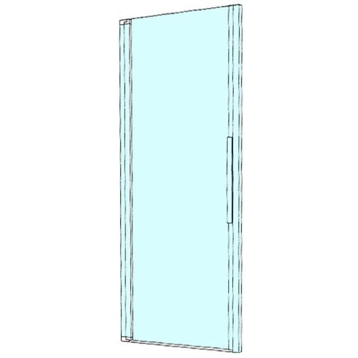 Kronenbach Tube Pendeltür für Nische, 90 x 200 cm, Anschlag links