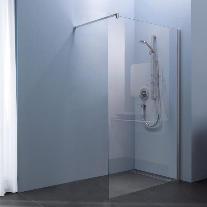 Kronenbach Tube Walk-In Trennwand, Sondermaß bis 140 cm