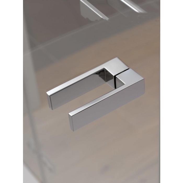 Kronenbach Turn Eckdusche Pendeltür 2-teilig, 140 x 200 cm, Schenkel links