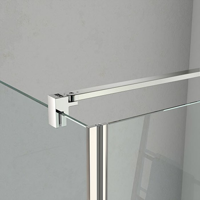 Kronenbach Turn Walk-In Trennwand, 140 x 200 cm, Anschlag links