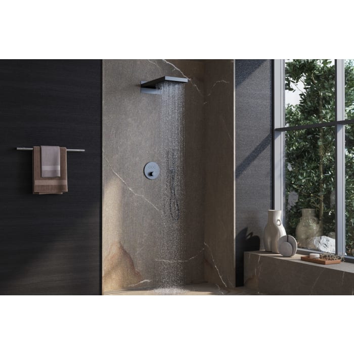 Kronenbach Smart Push Thermostat Duschsystem Unterputz für 3 Verbraucher, rund