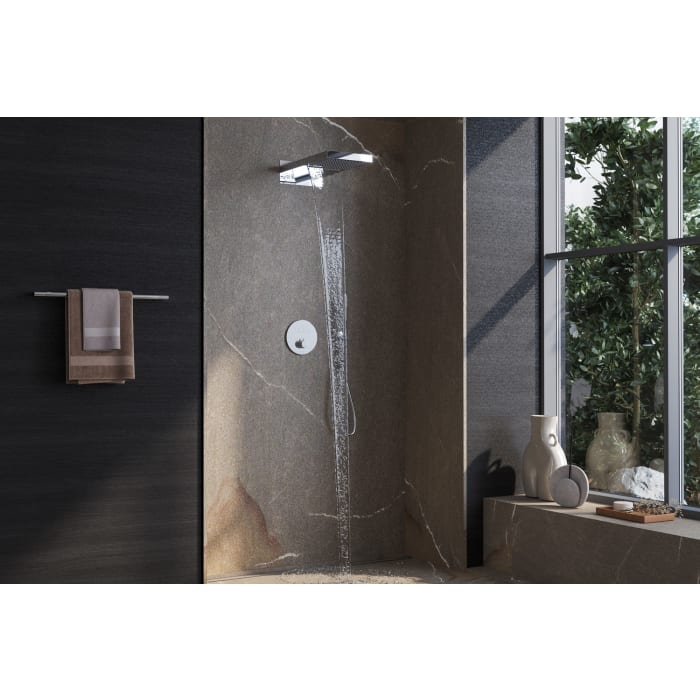 Kronenbach Smart Push Thermostat Duschsystem Unterputz für 3 Verbraucher, rund