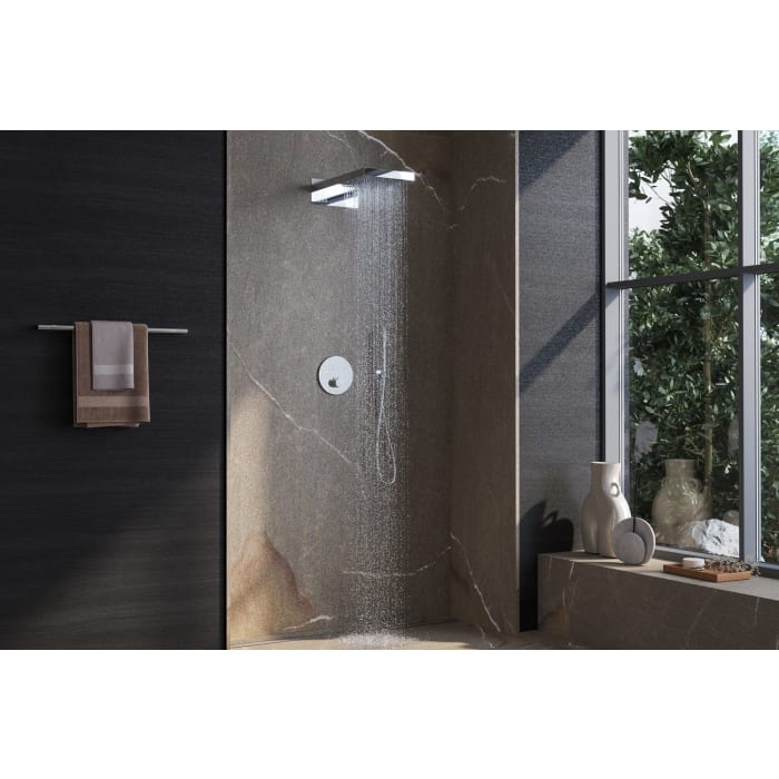 Kronenbach Smart Push Thermostat Duschsystem Unterputz für 3 Verbraucher, rund