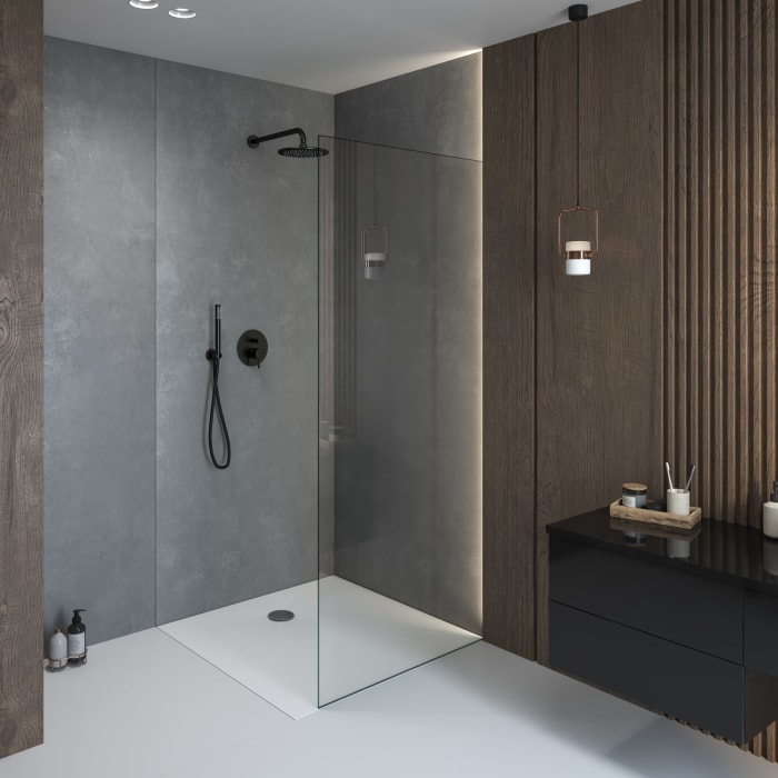 Kronenbach Cube Mineralguss-Duschwanne 100 x 100 cm