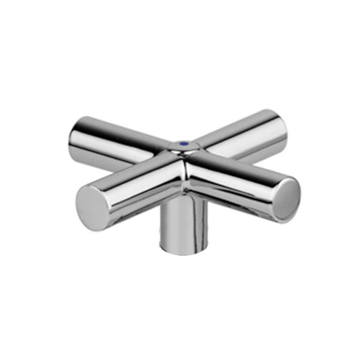 Kronenbach Zeta 2.0 Ersatzgriff Kaltwasserseite zu Zweigriff-Waschtischmischer mit Ablaufgarnitur