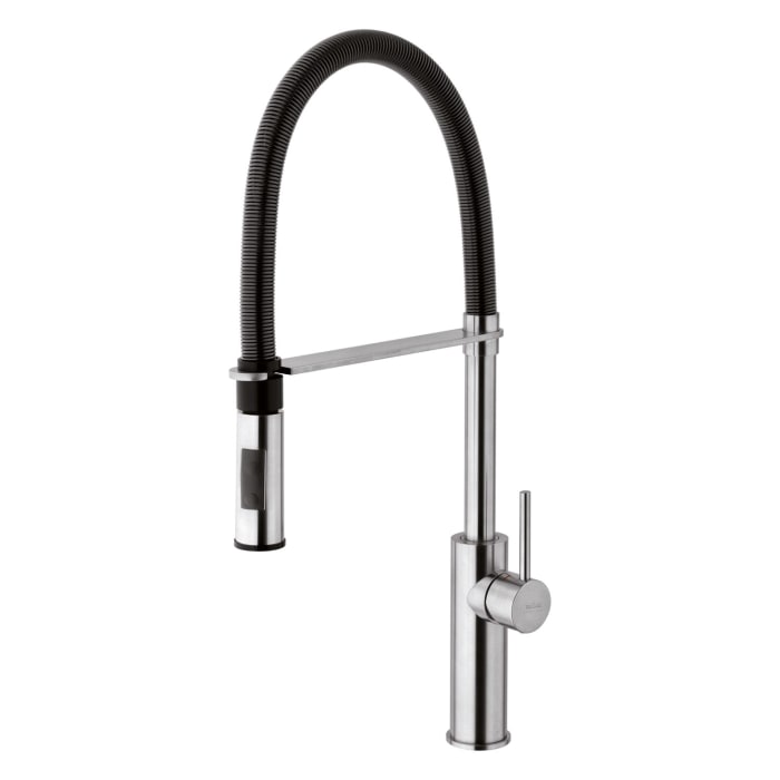 Kronenbach Lima Professional Einhebel Küchenarmatur mit schwenkbarem, flexiblen Auslauf, Handbrause mit 2 Strahlarten