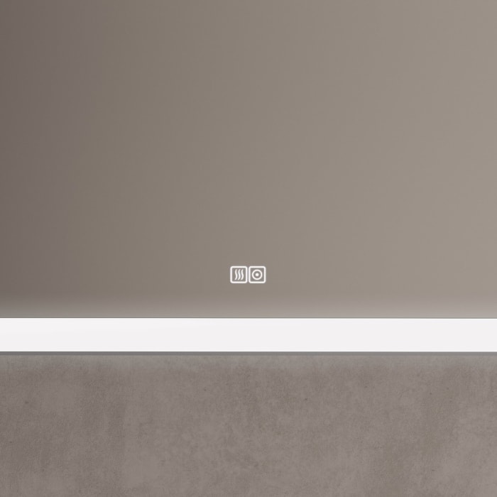 Kronenbach Day Badspiegel 140 x 60 cm mit LED-Beleuchtung und Dimmfunktion