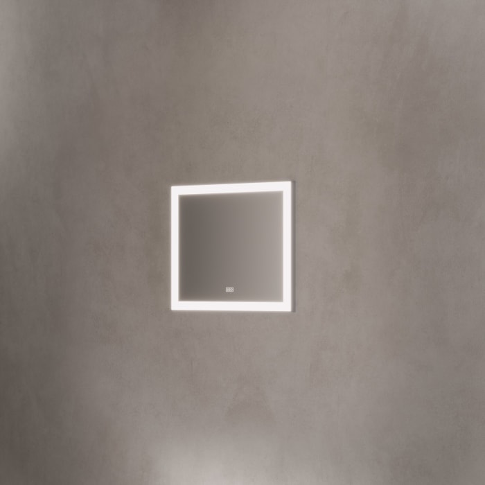 Kronenbach Day Badspiegel 70 x 60 cm mit dimmbarer LED-Beleuchtung und Antibeschlag