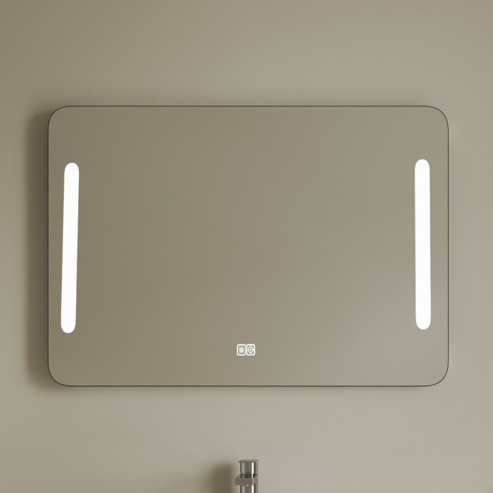 Kronenbach Dream Badspiegel 90 x 85 cm mit Spiegelheizung und integrierter LED-Beleuchtung