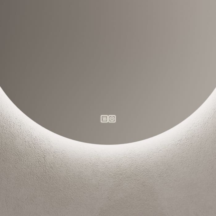 Kronenbach Moon Badspiegel Ø 70 cm mit LED-Treiber und Spiegelheizung