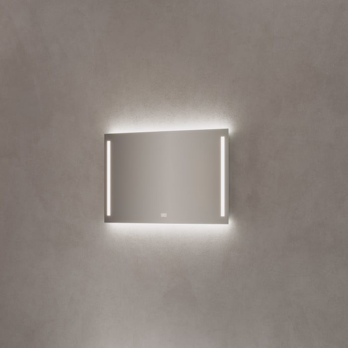 Kronenbach Sun Badspiegel 100 x 60 cm mit LED Seiten- und Hintergrundbeleuchtung