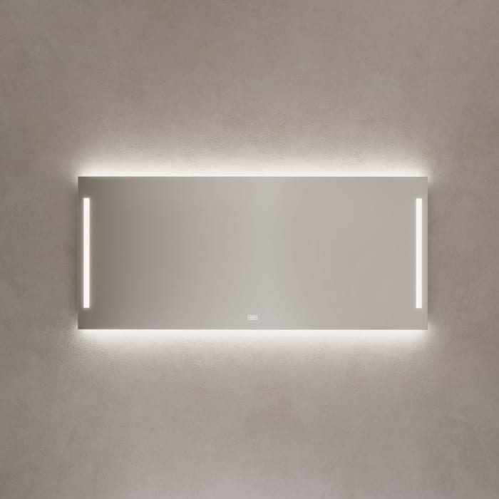 Kronenbach Sun Badspiegel 160 x 70 cm mit LED Seiten- und Hintergrundbeleuchtung