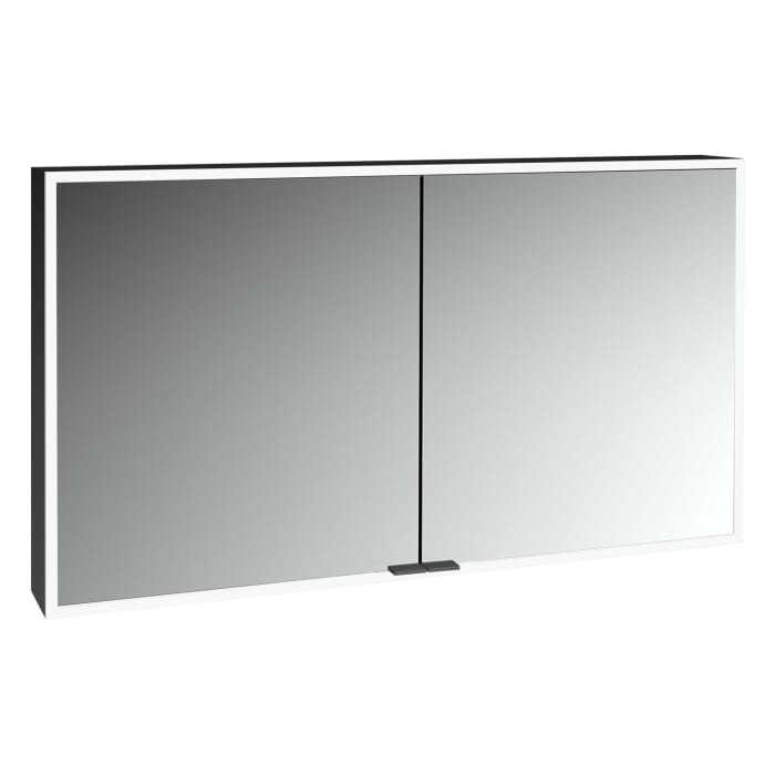 Kronenbach Cube 2.0 Spiegelschrank 120 cm, Aufputz, 2-türig