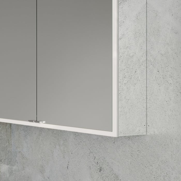 Kronenbach Cube 2.0 Spiegelschrank 120 cm, Aufputz, 3-türig