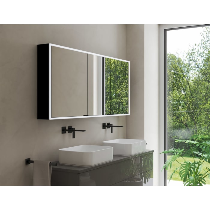 Kronenbach Cube 2.0 Spiegelschrank 180 cm, Aufputz, 3-türig