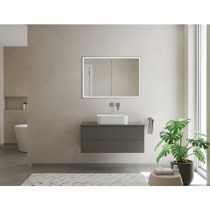 Kronenbach Cube 2.0 Spiegelschrank 60 cm, Unterputz, 2-türig