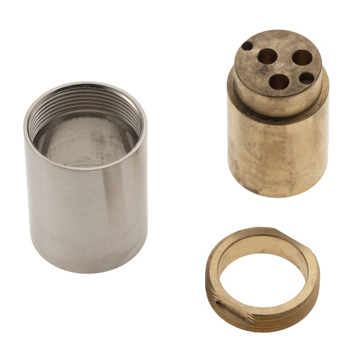 Kronenbach Lima 2.0 Steel Look UP Verlängerung 4 cm zu Waschtisch-Wandarmatur