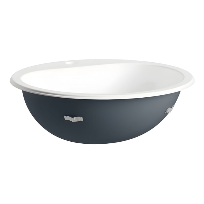 LAUFEN CLASSICS Einbau-Waschtisch, von oben, ø 47,5 cm, 1 Hahnloch