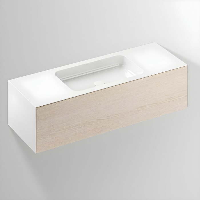 LAUFEN FOLIO Waschplatz 125,4 x 45 cm, ohne Armaturenbank