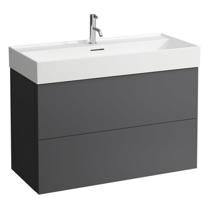 LAUFEN Kartell Waschtischunterbau 98,5 cm mit 2 Auszügen