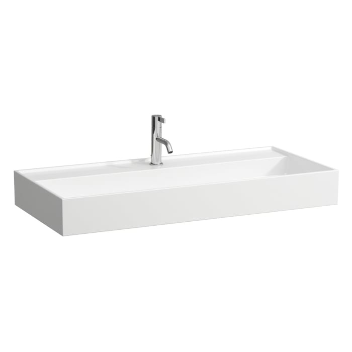 LAUFEN Kartell Waschtisch 100 x 46 cm, mit 1 Hahnloch, ohne Überlauf