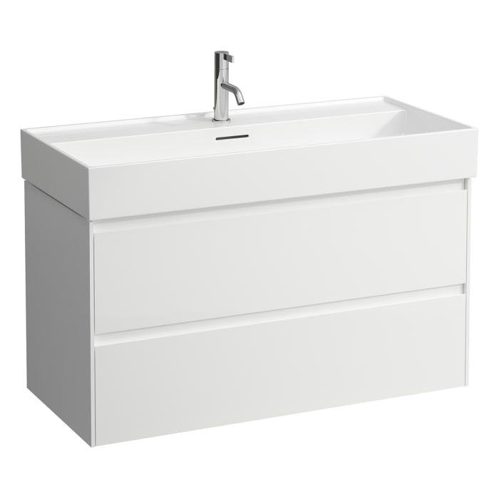 LAUFEN Kartell Waschtisch 100 x 46 cm, mit 1 Hahnloch, mit Überlauf