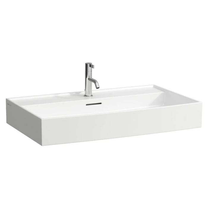 LAUFEN Kartell Waschtisch 80 x 46 cm, mit 1 Hahnloch, mit Überlauf