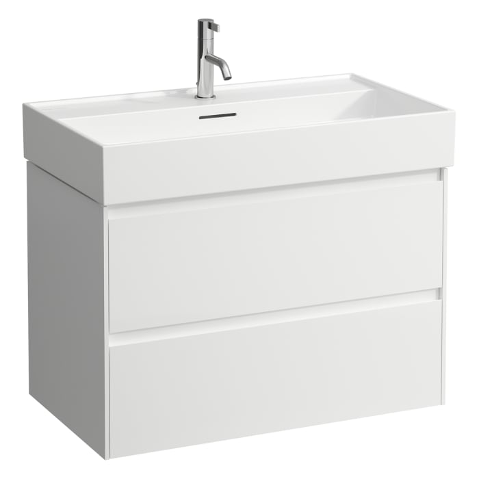LAUFEN Kartell Waschtisch 80 x 46 cm, mit 1 Hahnloch, mit Überlauf