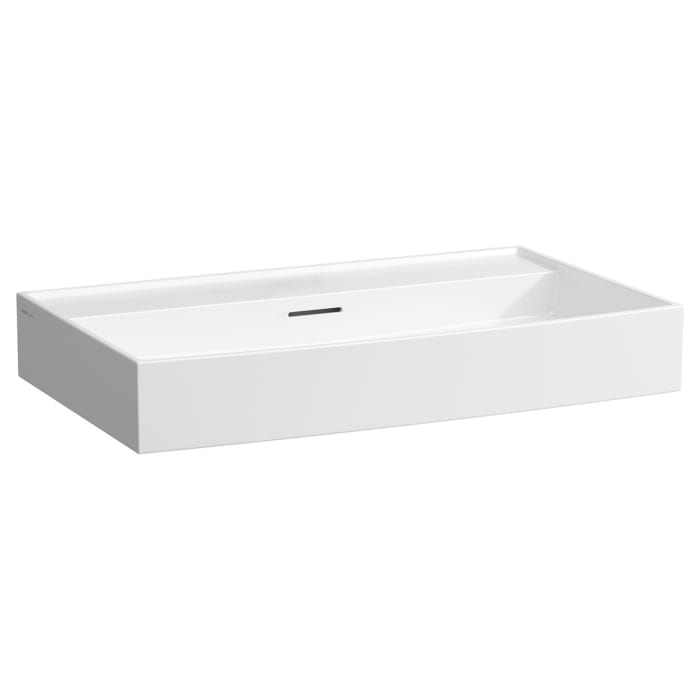 LAUFEN Kartell Aufsatzwaschtisch 80 x 46 cm, ohne Hahnloch, mit Überlauf