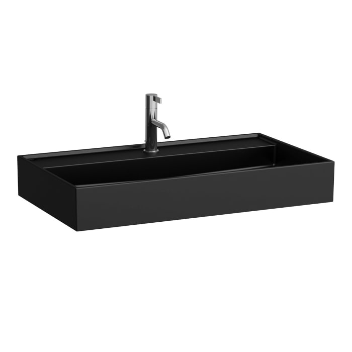 LAUFEN Kartell Aufsatzwaschtisch 80 x 46 cm, mit 1 Hahnloch, ohne Überlauf