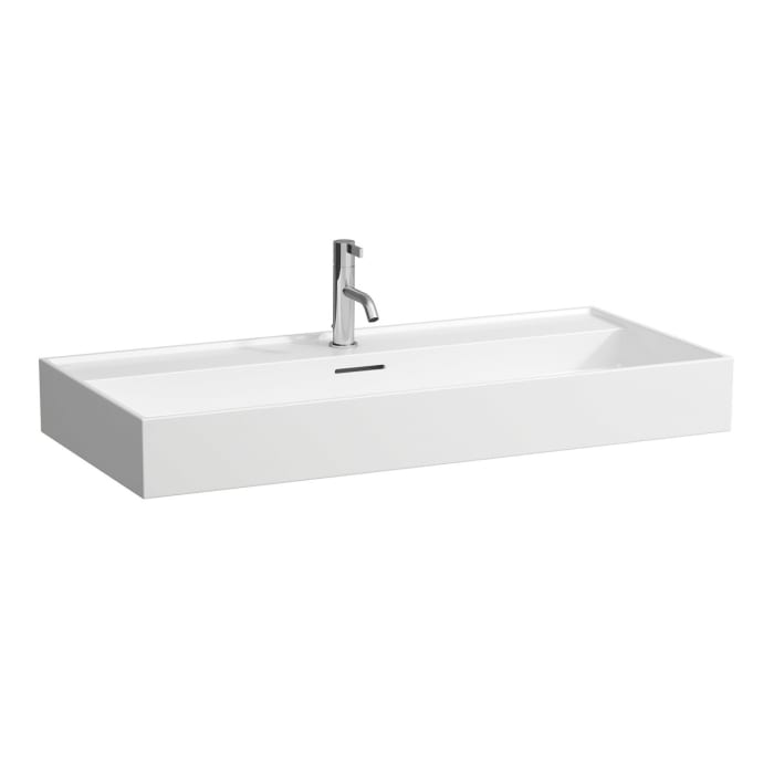 LAUFEN Kartell Aufsatzwaschtisch 100 x 46 cm, mit 1 Hahnloch, mit Überlauf