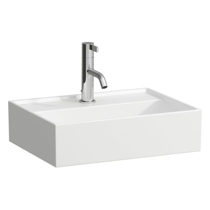 LAUFEN Kartell Handwaschbecken 45 x 34 cm, mit 1 Hahnloch, ohne Überlauf