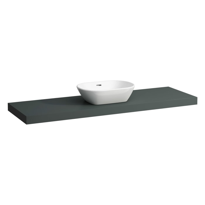 LAUFEN LANI Waschtischplatte 160 cm mit Ausschnitt mittig