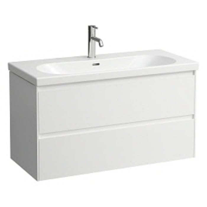 LAUFEN LUA Waschtisch 100 x 46 cm mit Hahnloch, mit Überlauf
